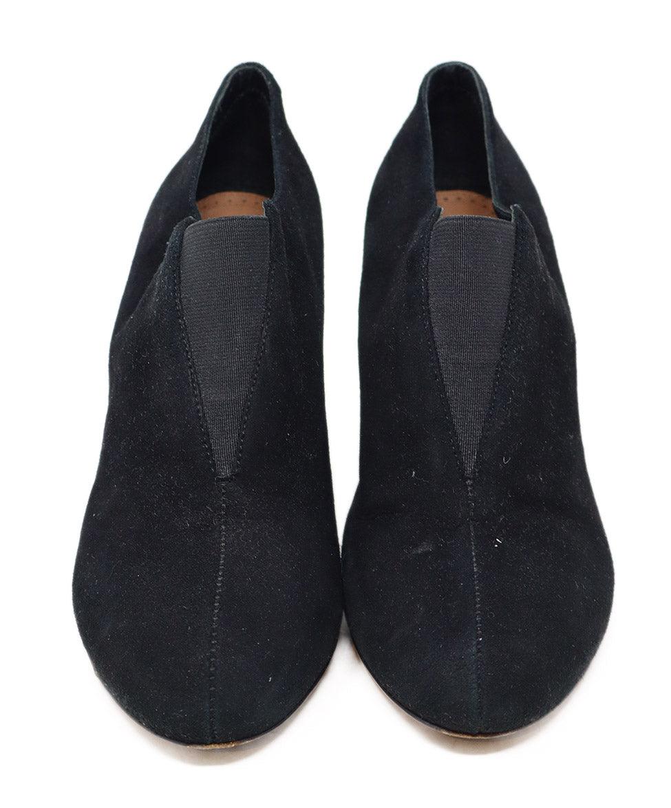 Alaia Black Suede Heeled Booties sz 5 - Image 4