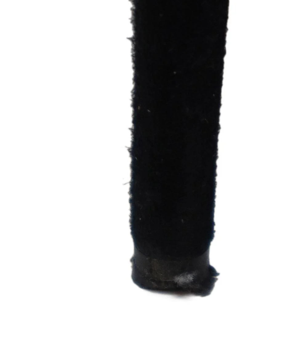 Alaia Black Suede Heeled Booties sz 5 - Image 7