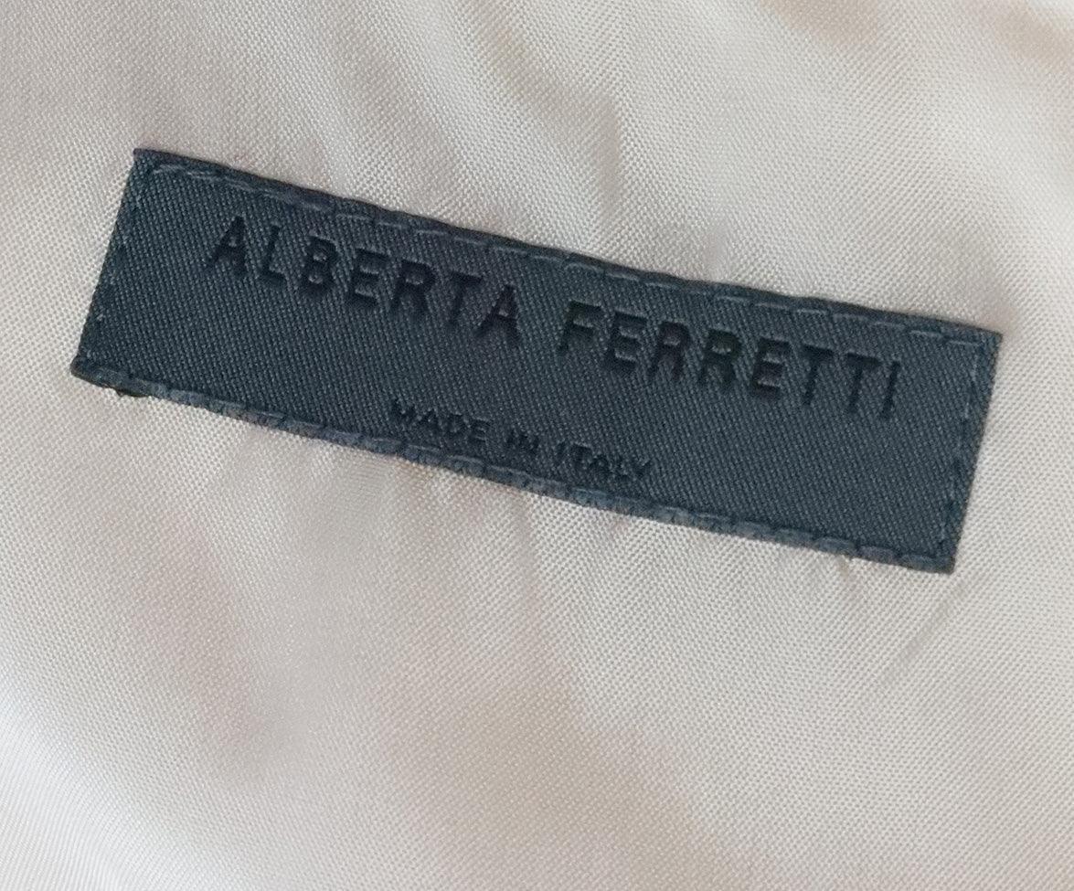 Alberta Ferretti Peach Silk Blazer sz 4 - Image 4