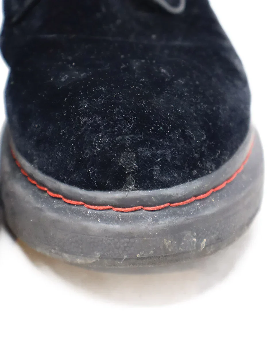 Alexander McQueen Black Velvet Lace Up Booties sz 7 - Image 6