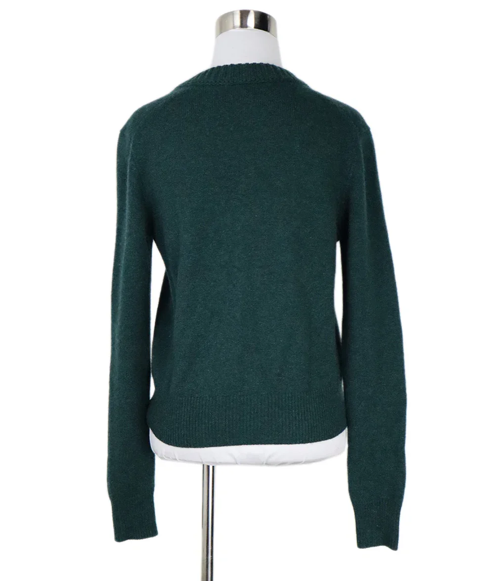 Alexander McQueen Green Cashmere Cardigan sz 2 - Image 3