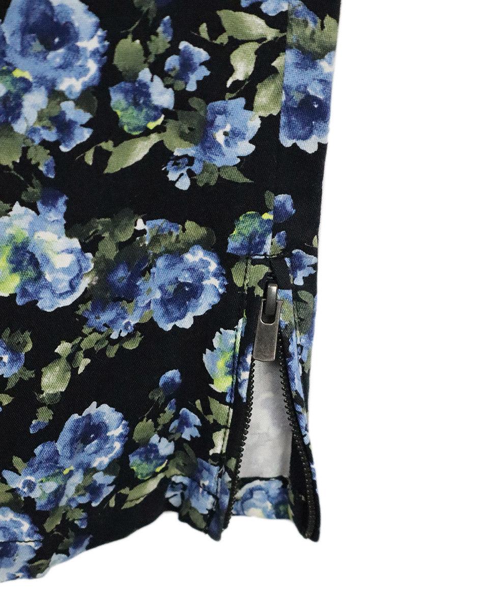 Anne Fontaine Blue & Green Floral Jeans sz 6 - Image 5