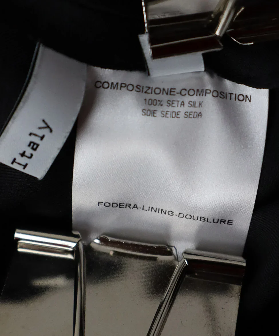 Balenciaga Black Silk Dress sz 4 - Image 5