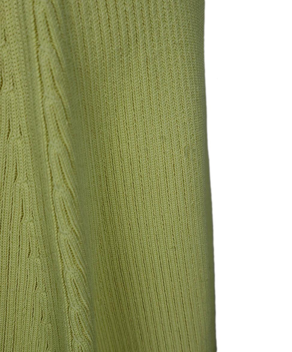 Balenciaga Neon Yellow Knit Skirt sz 6 - Image 5
