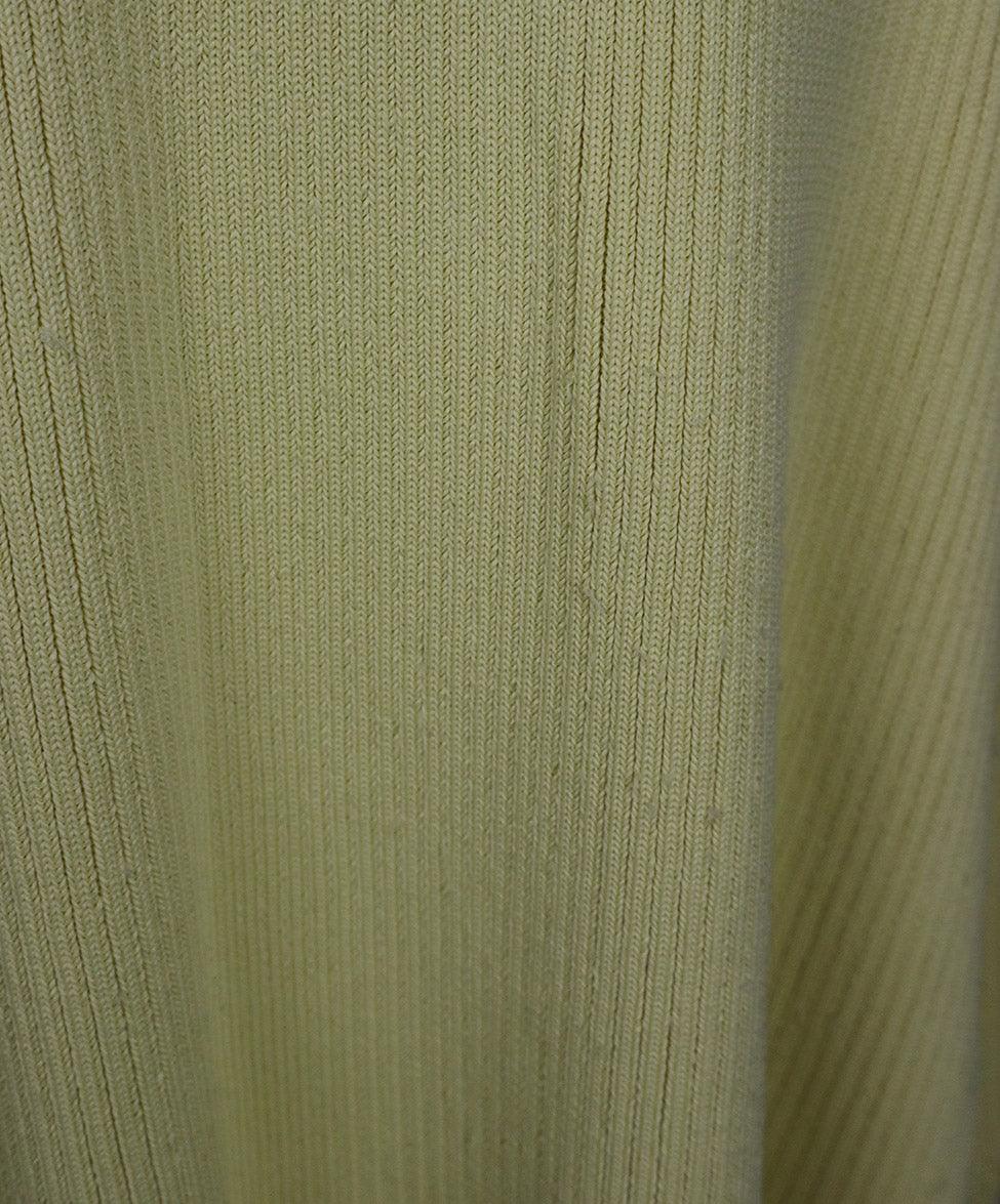 Balenciaga Neon Yellow Knit Skirt sz 6 - Image 6