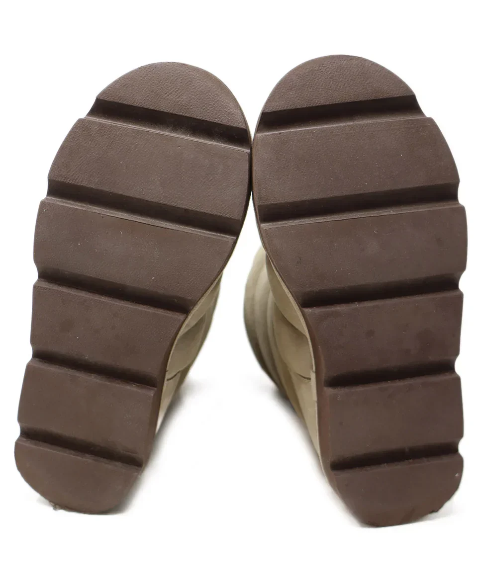 Brunello Cucinelli Taupe Suede Quilted Booties sz 7 - Image 5