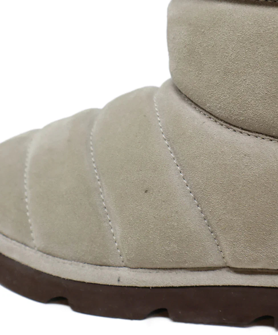 Brunello Cucinelli Taupe Suede Quilted Booties sz 7 - Image 8