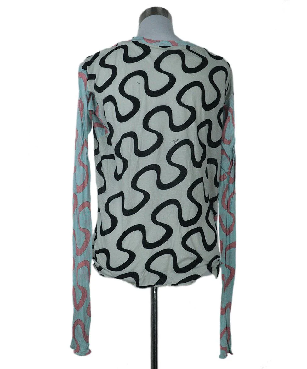 Emilio Pucci Multicolor Print Top sz 4 - Image 3