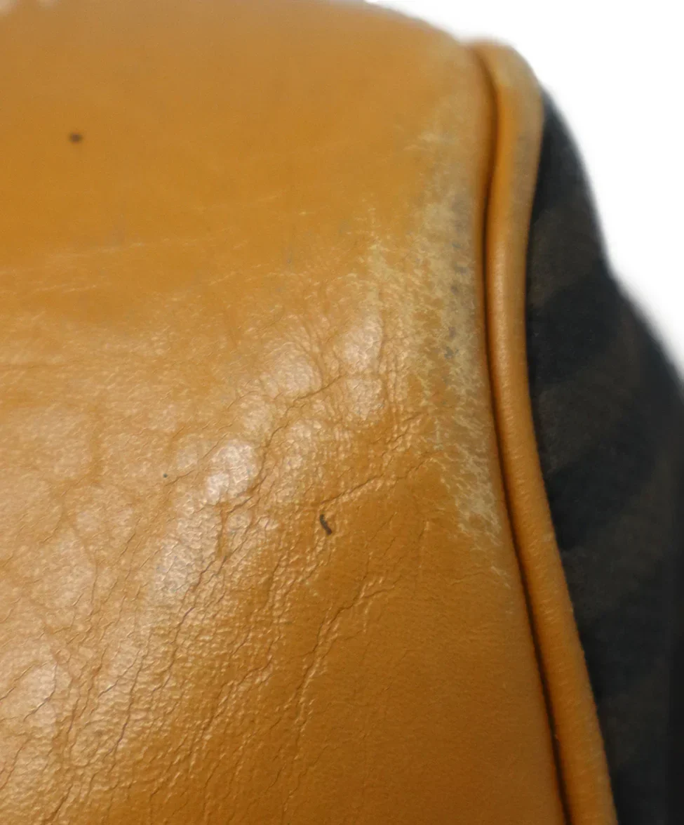 Fendi Brown & Black Striped Luggage Tote - Image 10