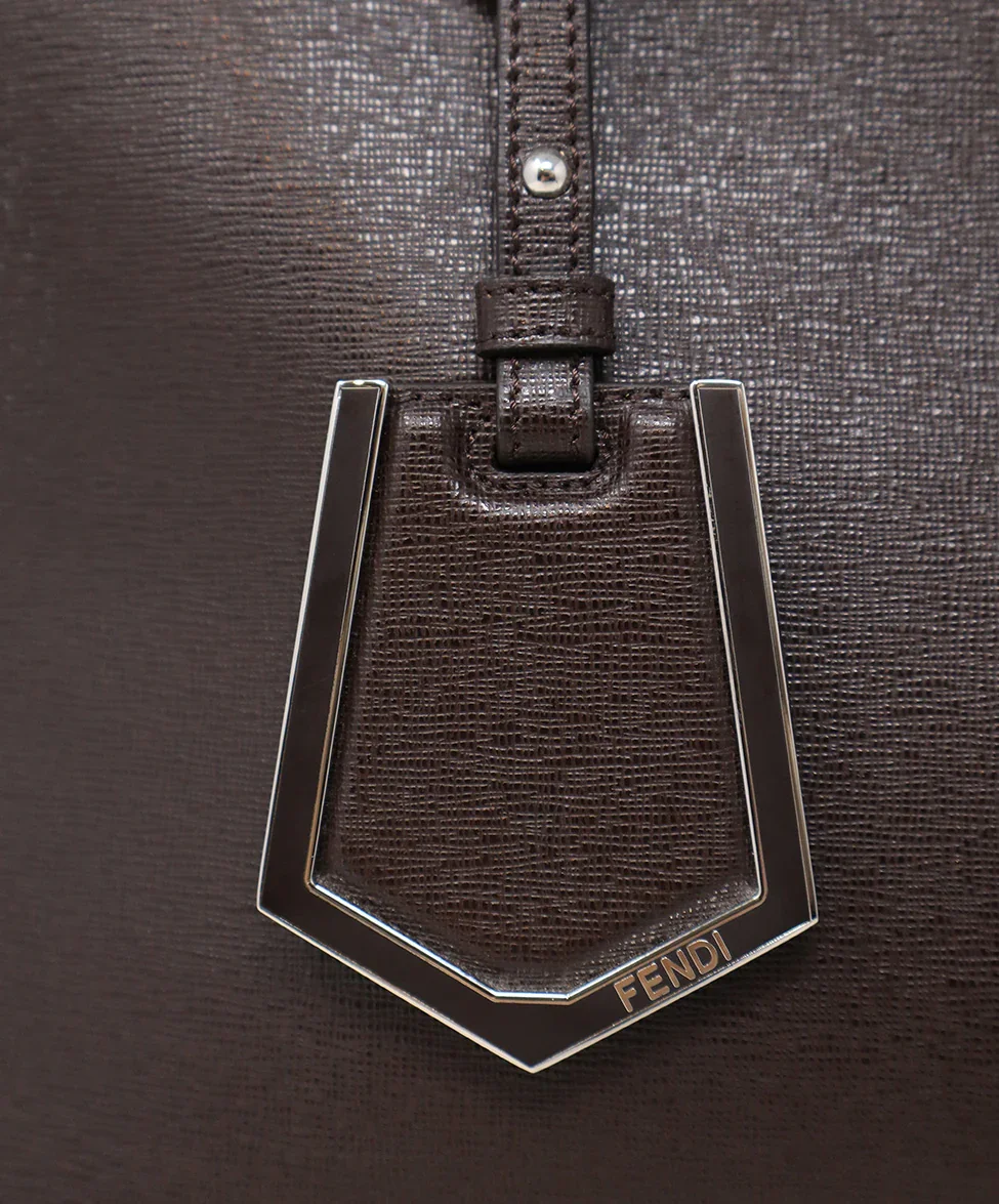 Fendi Brown Leather 2Jours Tote - Image 11