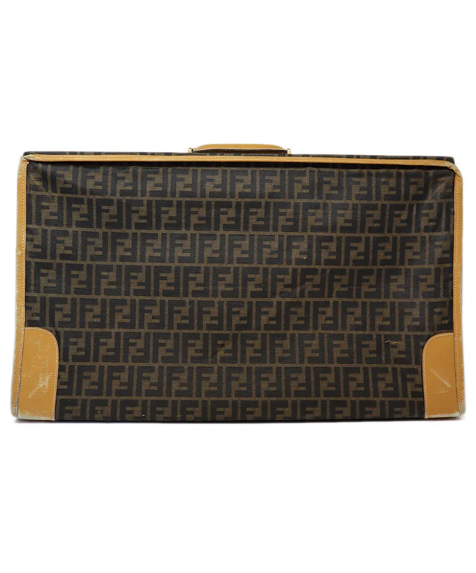 Fendi Vintage Logo Print Luggage - Image 3