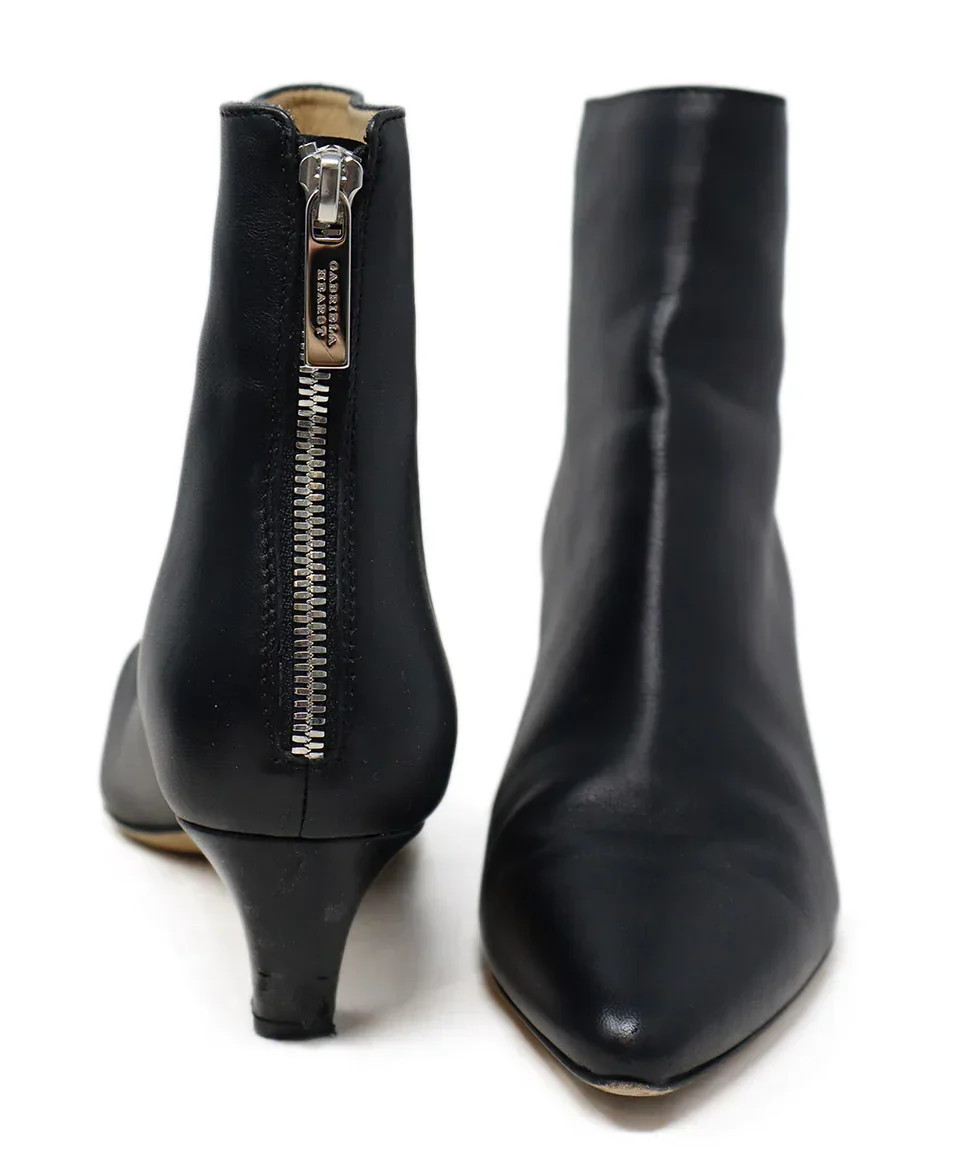 Gabriela Hearst Black Leather Booties sz 6 - Image 3