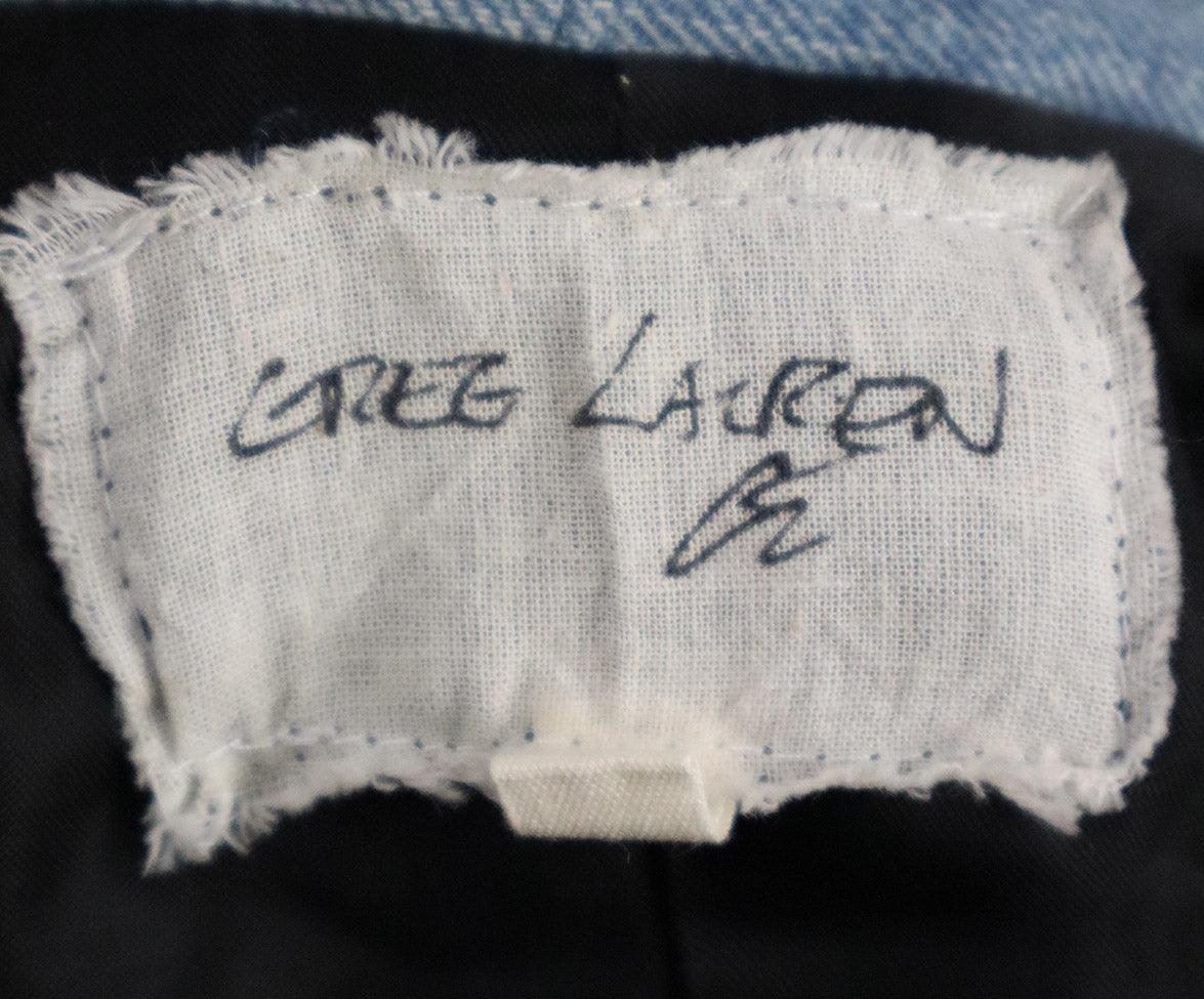 Greg Lauren Navy & White Flannel Jacket sz 2 - Image 4