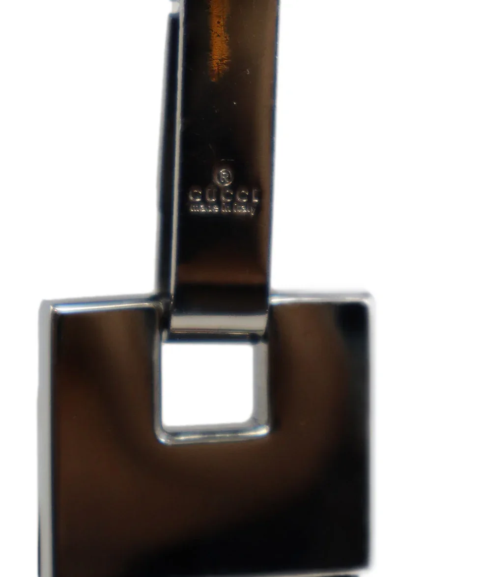 Gucci Black Denim Sherry Stripe Shoulder Bag - Image 12