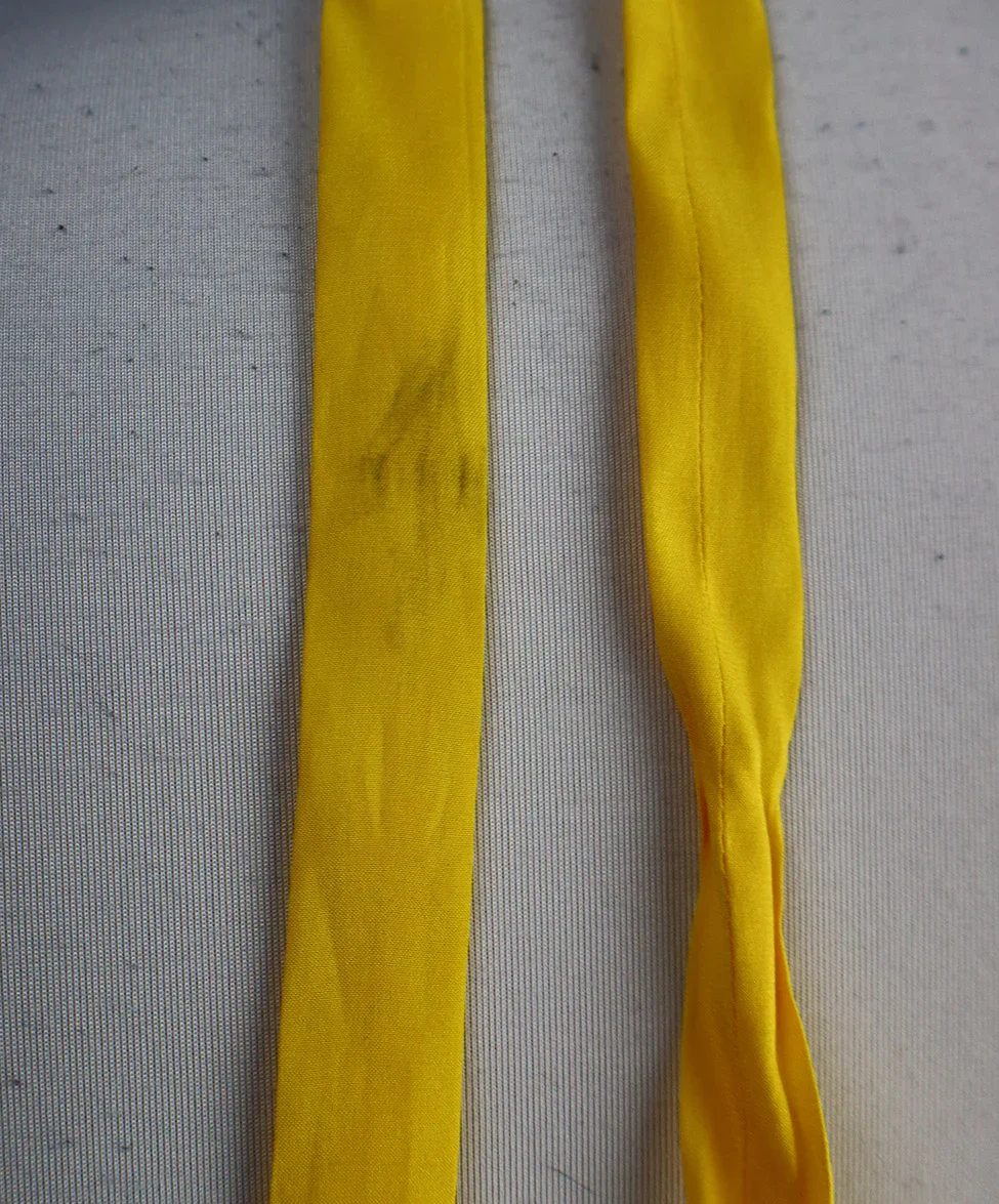 Ralph Lauren Yellow Silk Halter Dress sz 8 - Image 6