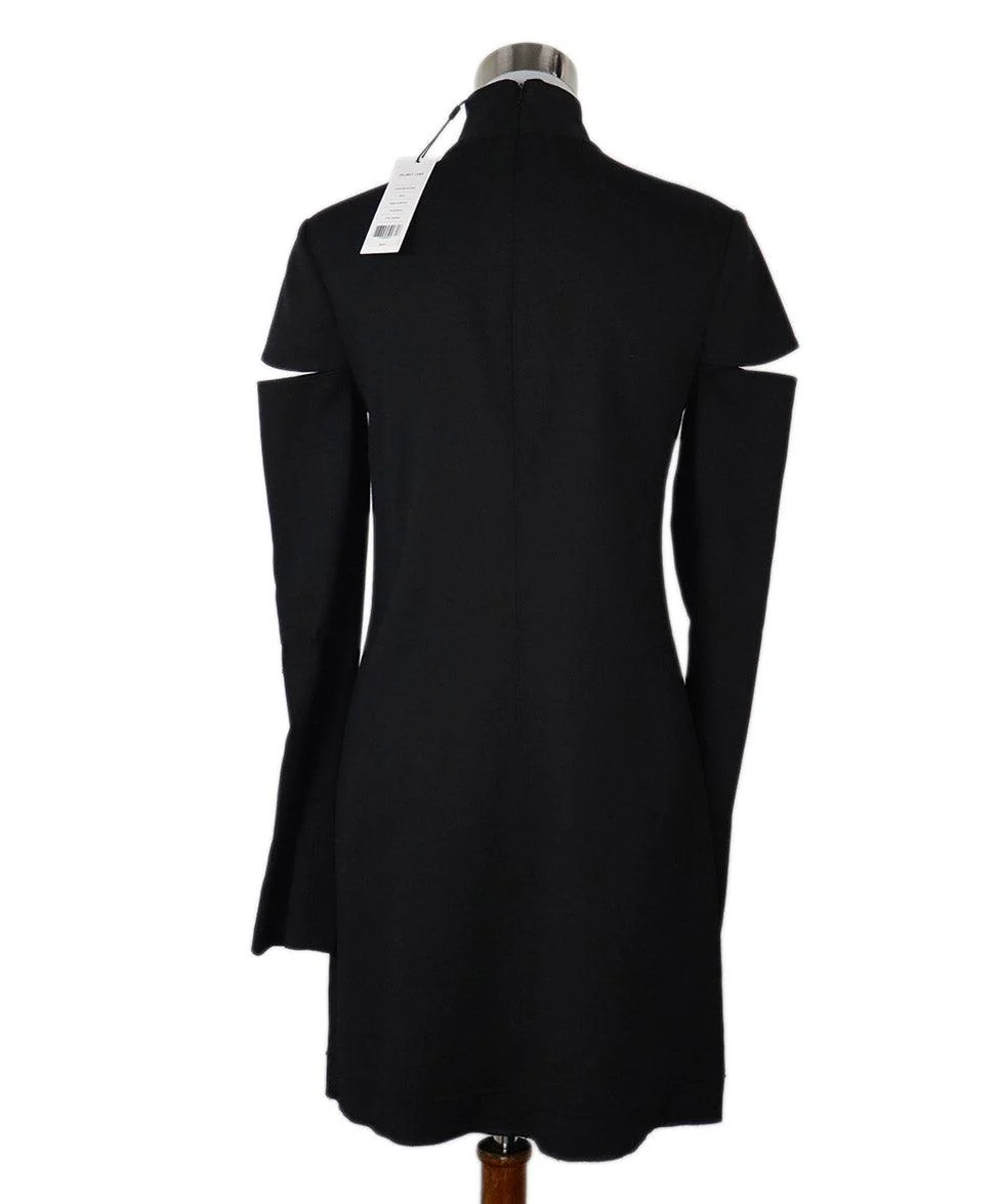 Helmut Lang Black Wool Cutouts Dress sz 8 - Image 3