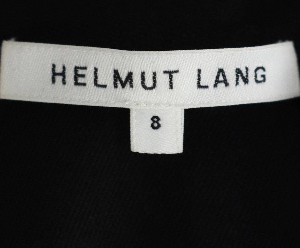 Helmut Lang Black Wool Cutouts Dress sz 8 - Image 4