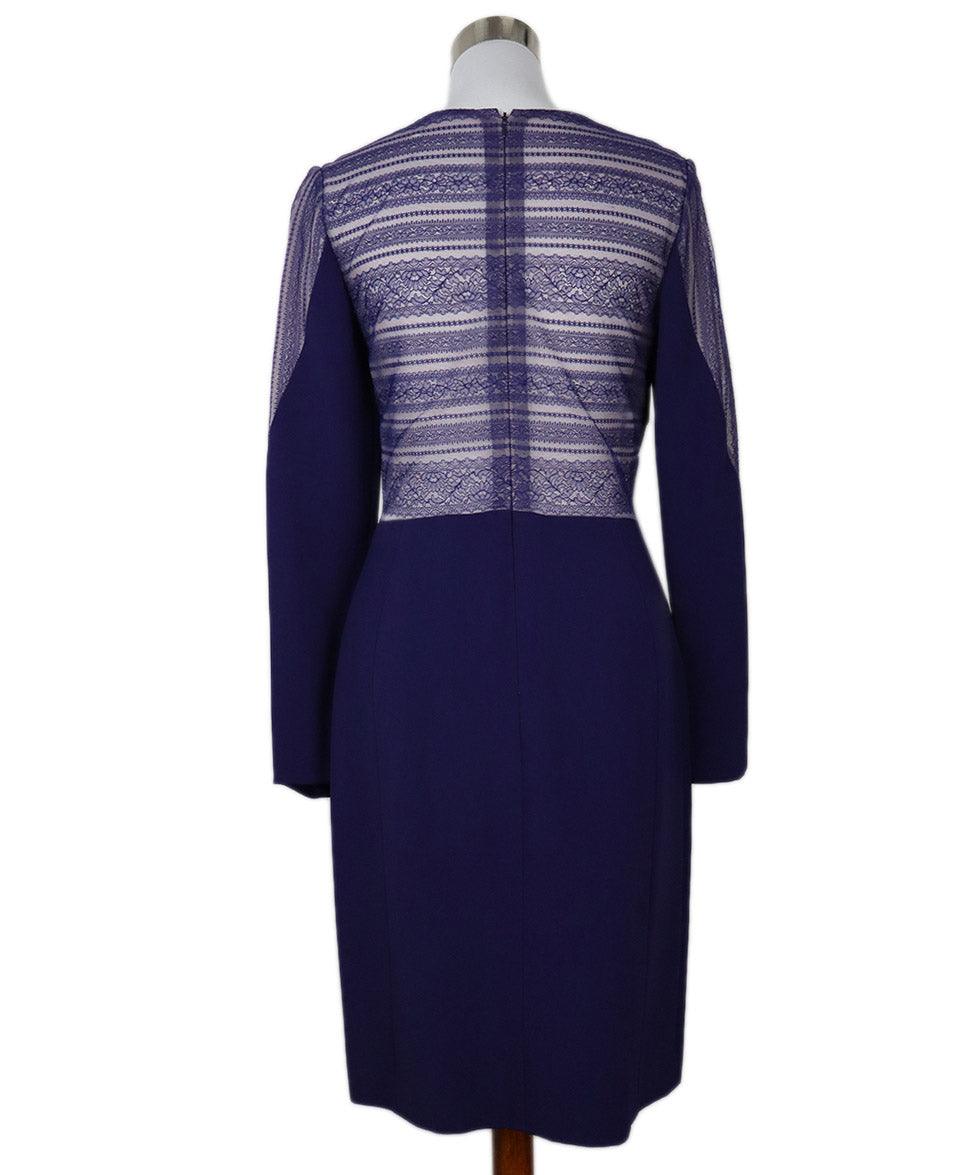 J. Mendel Purple Lace Dress sz 6 - Image 3