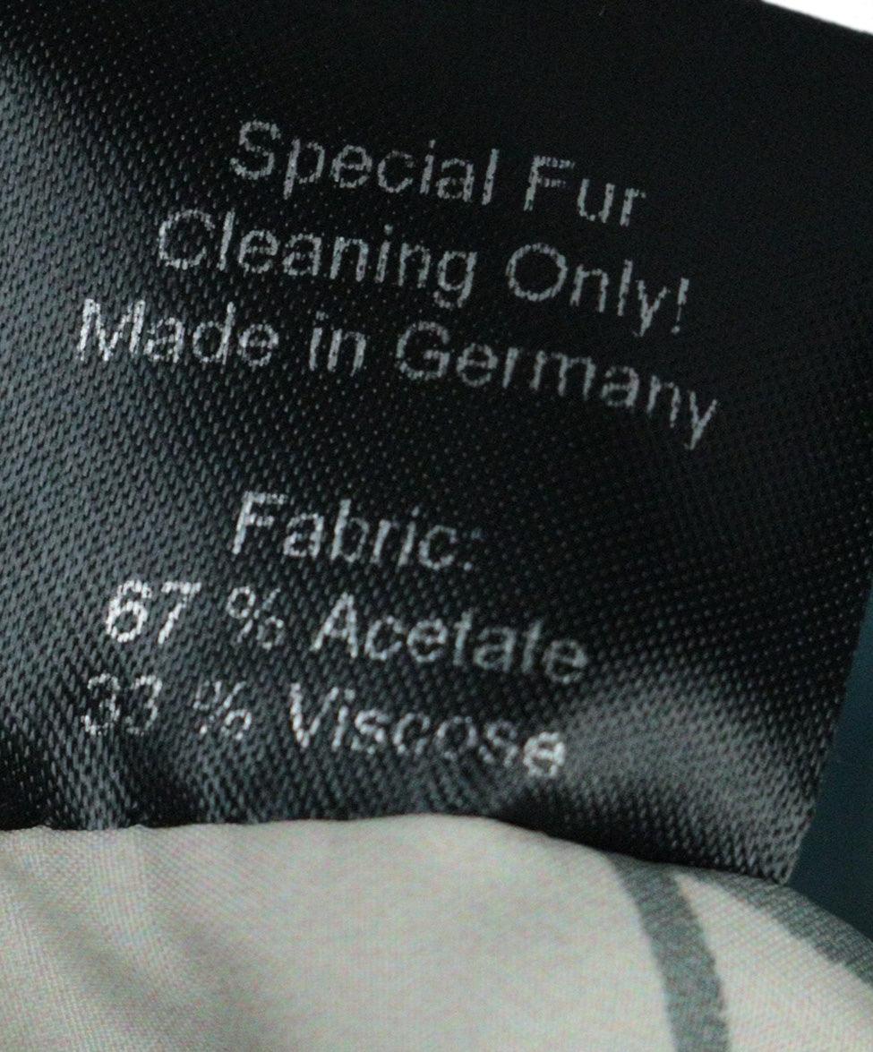 Jet Set Blue & Red Fox Fur Vest sz 2 - Image 5