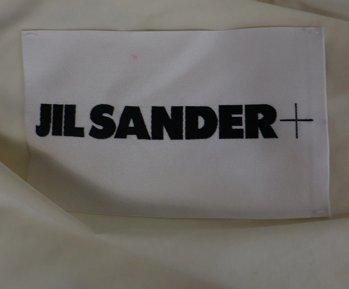 Jil Sander Cream Down Cotton Puffer Coat sz 4 - Image 4