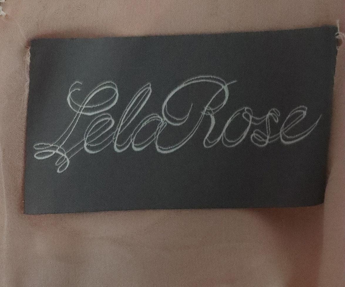 Lela Rose Pink & Rose Gold Blouse sz 0 - Image 4