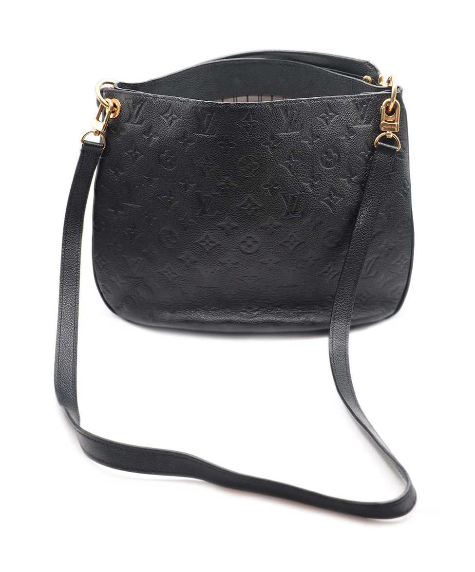 Louis Vuitton Black Monogram Leather Tote - Image 3