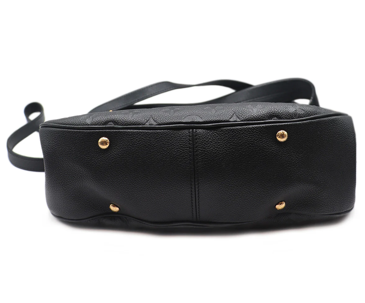 Louis Vuitton Black Monogram Leather Tote - Image 4