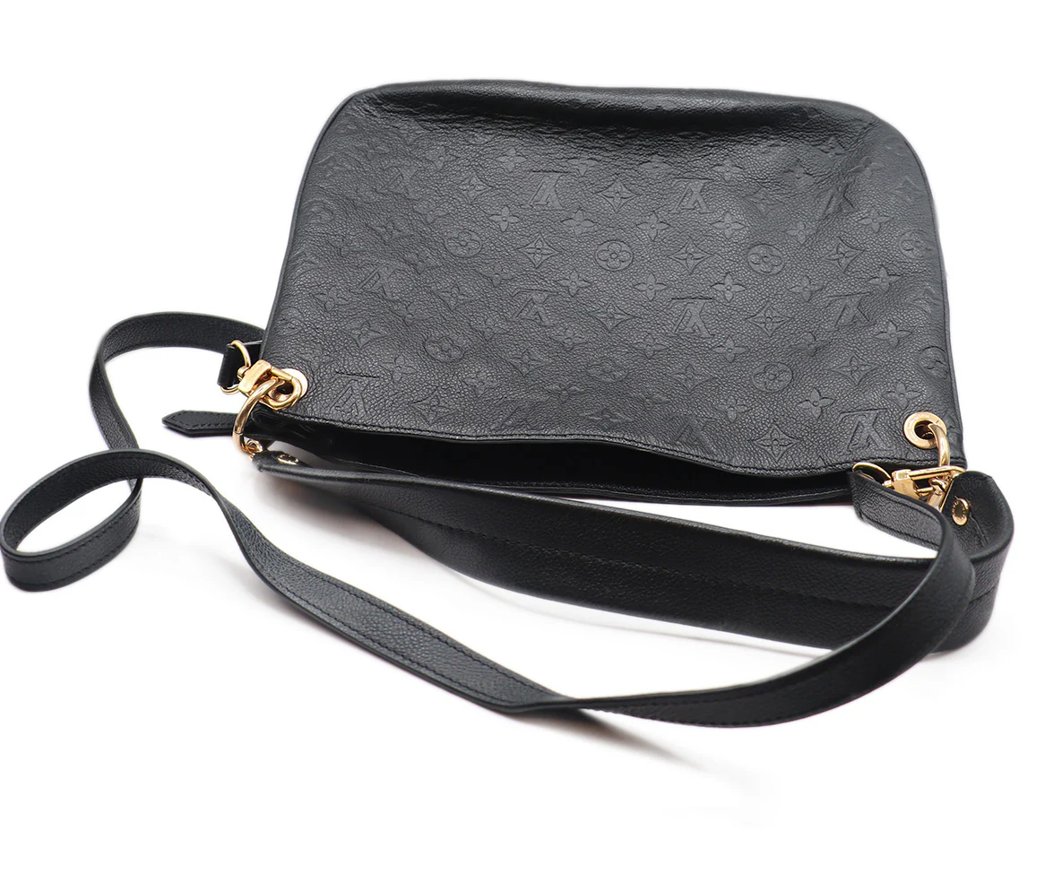 Louis Vuitton Black Monogram Leather Tote - Image 5