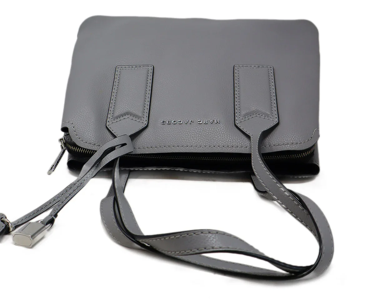 Marc Jacobs Grey Leather Handbag - Image 5