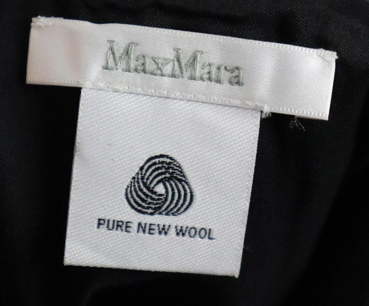 Max Mara Grey Leopard Print Skirt sz 4 - Image 4