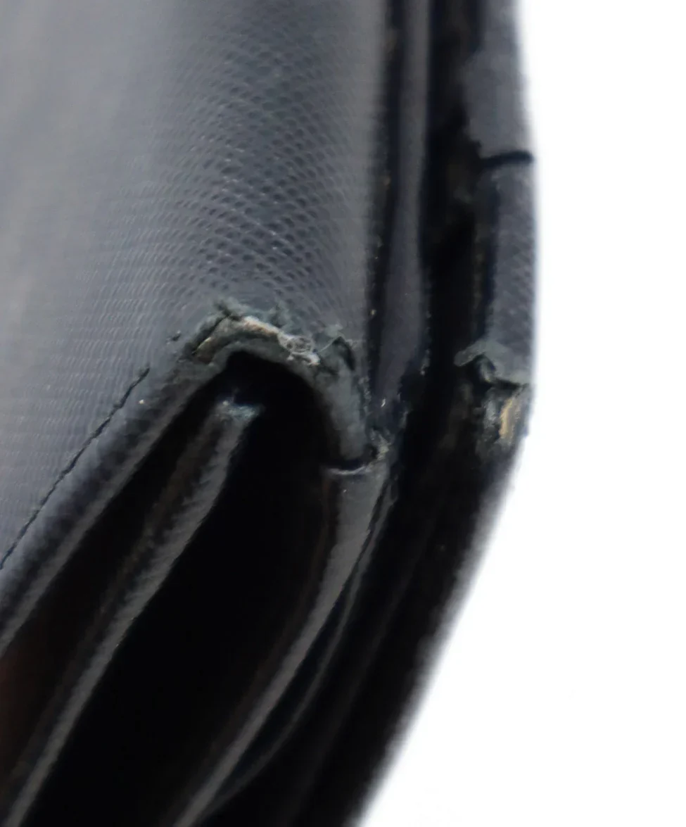 Prada Black Leather Wallet - Image 13