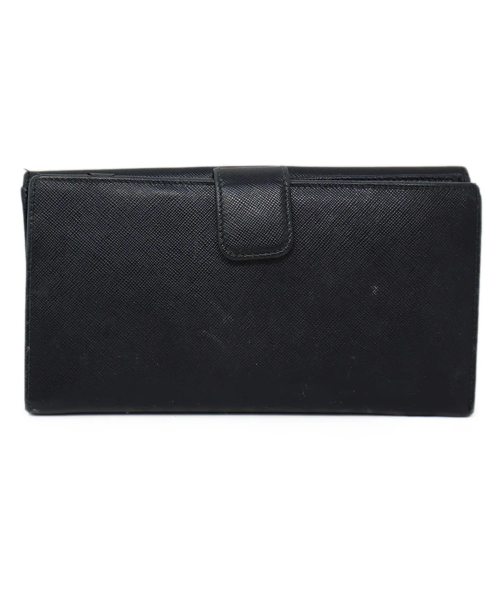 Prada Black Leather Wallet - Image 3