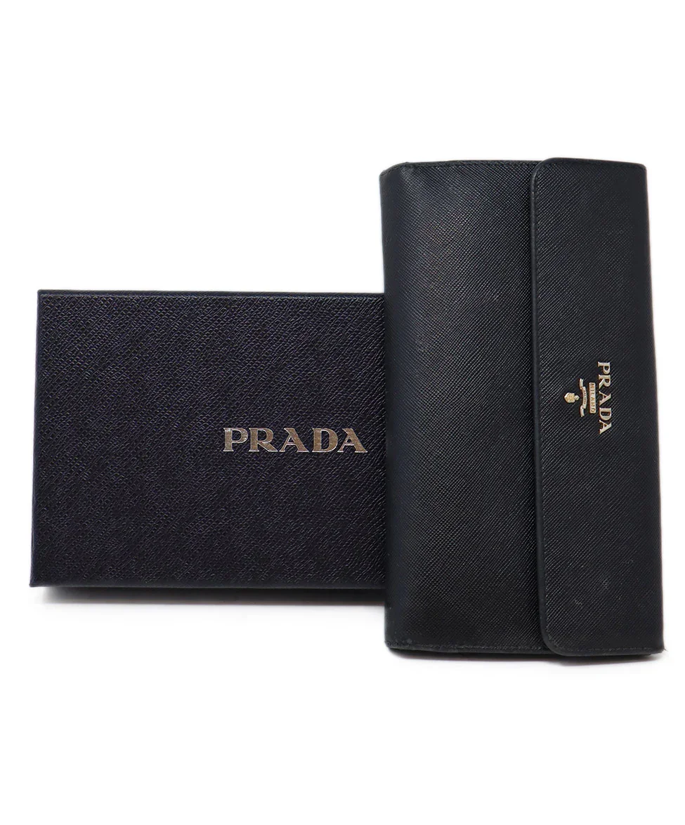 Prada Black Leather Wallet - Image 6