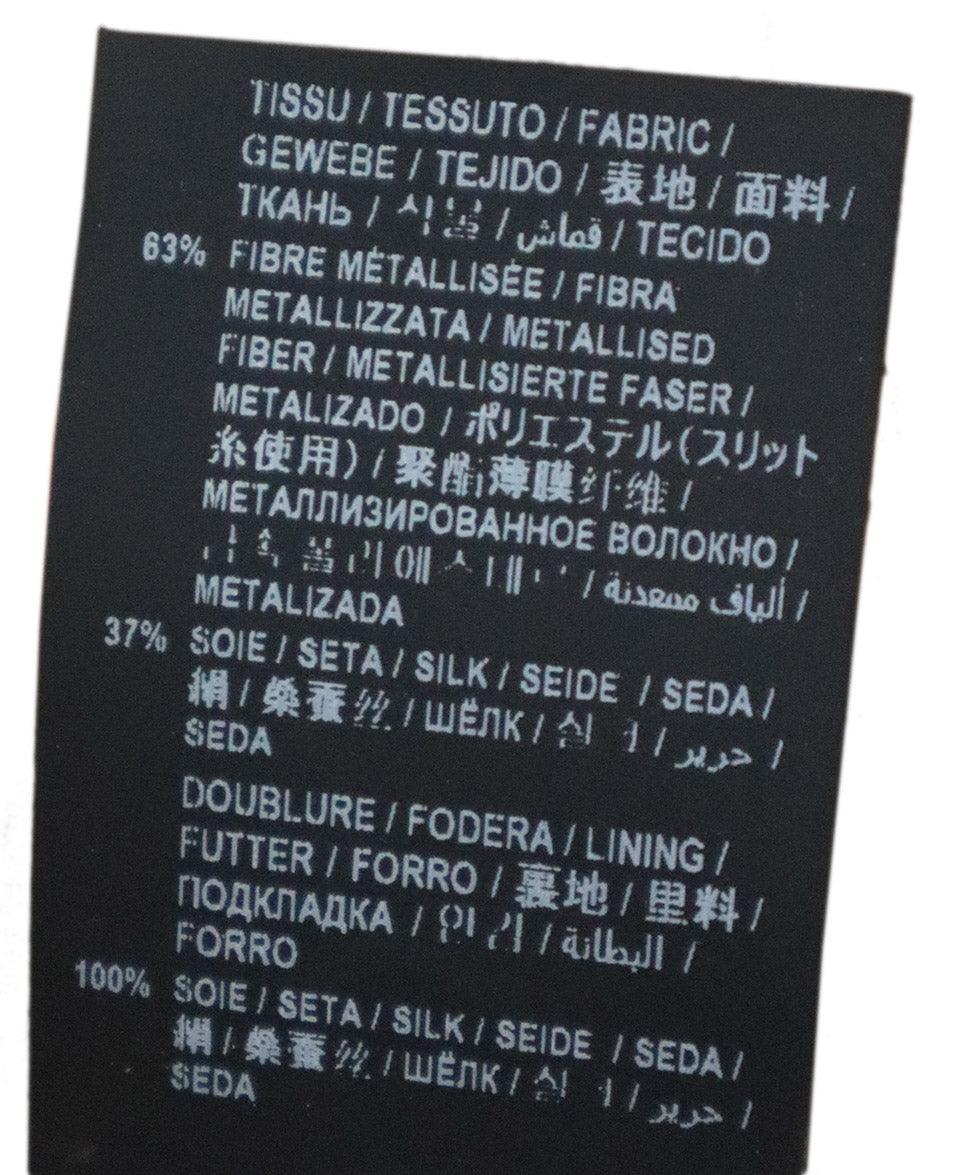 Saint Laurent Burgundy & Gold Lurex Dress sz 4 - Image 5