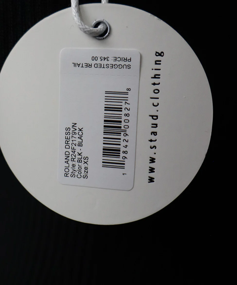 STAUD Black Viscose Knit Dress sz 0 - Image 7
