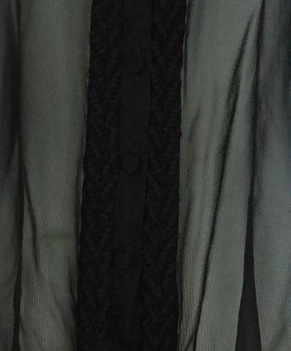 Thakoon Black Silk Sheer Blouse sz 4 - Image 6